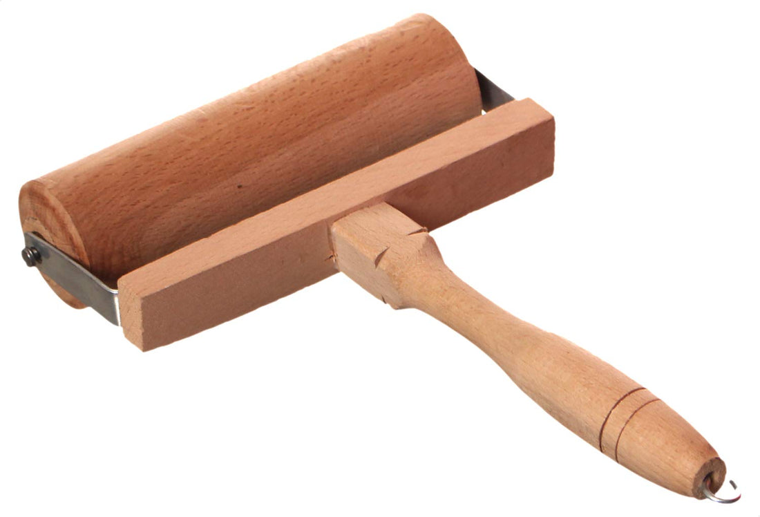 Rolling pin for pizza, beige