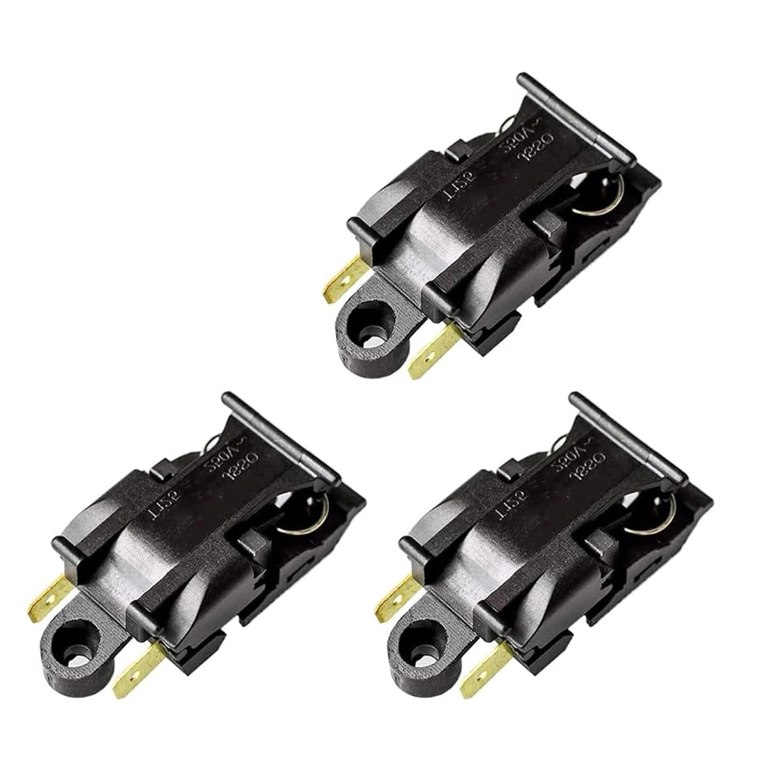 Portal 3Pcs Electric Kettle Thermostat Switch Replacement Automatic Temperature Switch for Water Boiler 10A 250V