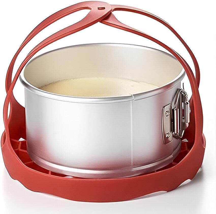 Versatile Silicone Lifter - 3L Silicone Holder for Lifting Pressure Cooker Pots and Bakeware Safely with Durable Strap (1)