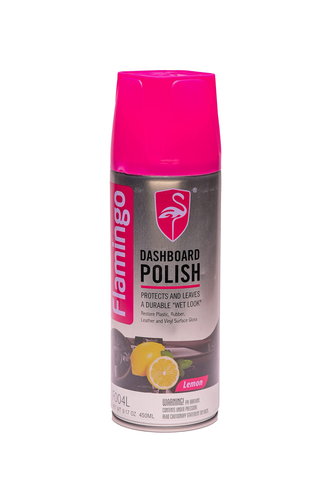 Flamingo Car Wax Polish Spray , Waterless Car Wash & Wax , Hydrophobic Top Coat Polish & Polymer Paint Sealant Detail Protection - Lemon - 450 ML
