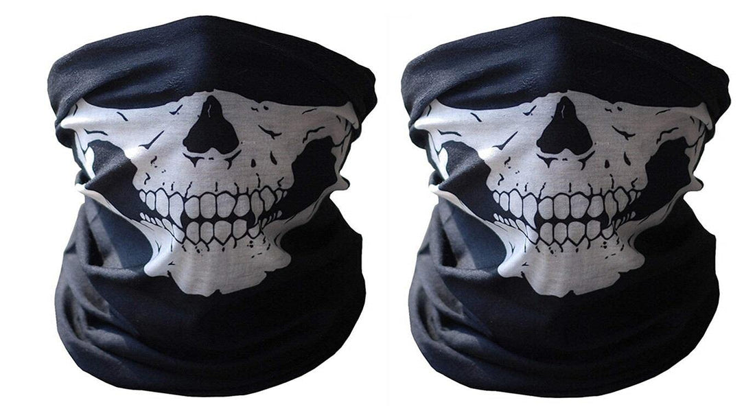 Motorcycle halloween skull mask - 2PCs