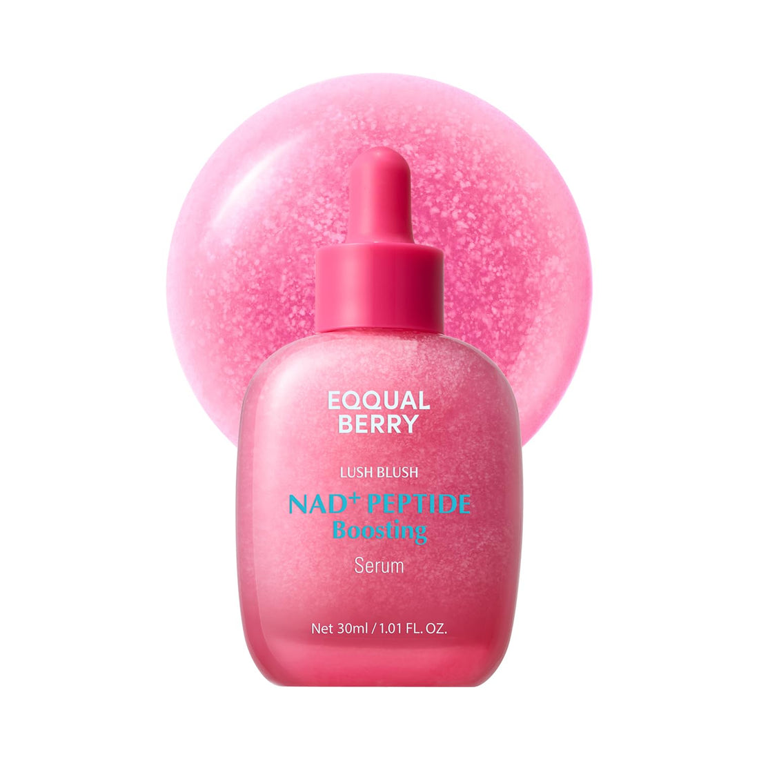 EQQUALBERRY NAD+ Peptide Boosting Smoothie Serum 30ml | Rejuvenating Facial Serum with NAD+, Peptides & Antioxidants for Firmness, Radiance & Hydration