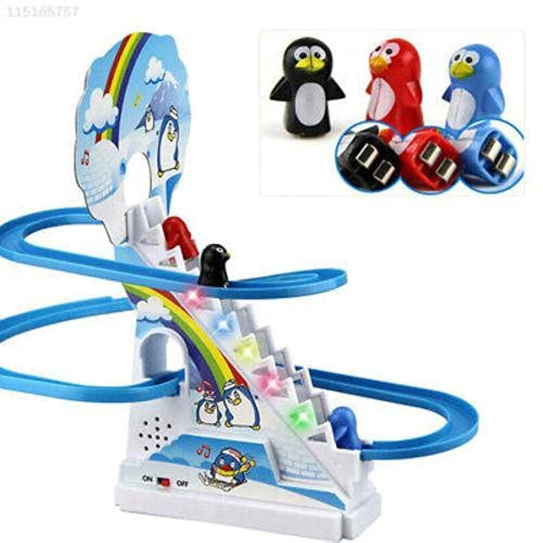 Julie Race and Slide Penguins with Music (Penguins Park) - Small Size