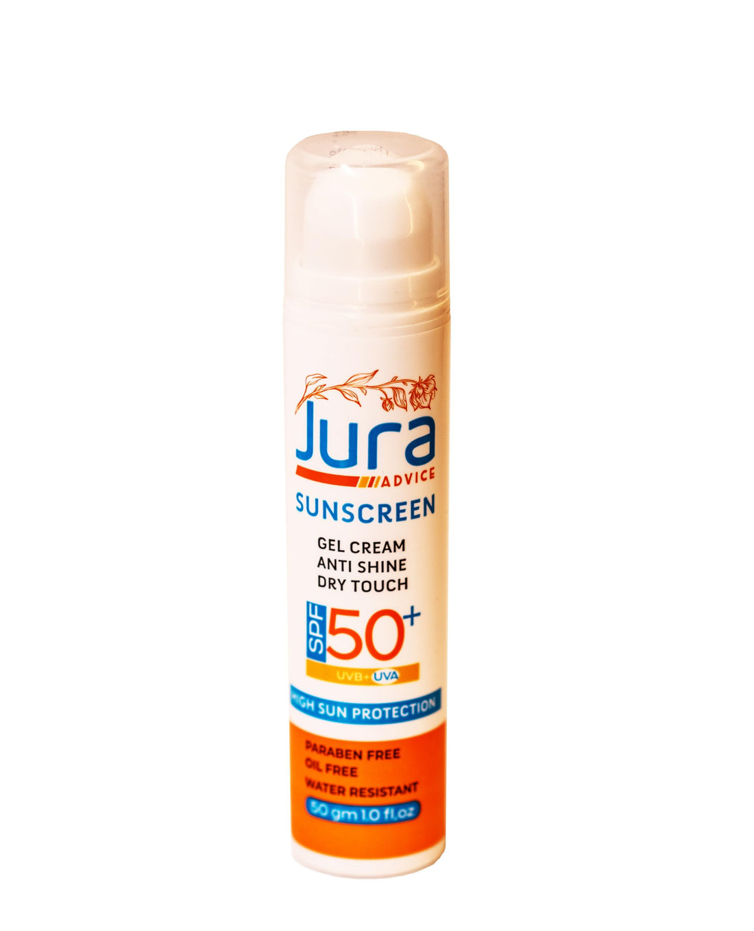 Jura Gel Sun Protection Cream for All Skin Types, Especially for Oily and Combination Skin – Oil & Silicone Free – Reduces Shine, Moisturizes & Protects Skin