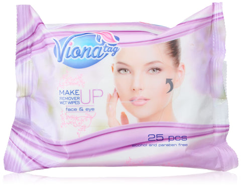 Viona make up remover wipes - 25 wipes