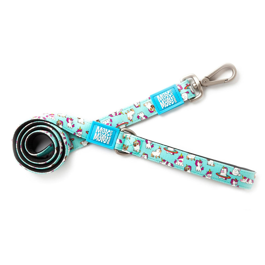 Max & Molly Urban Pets Short Leash - Design Unicorn/XS SIZE