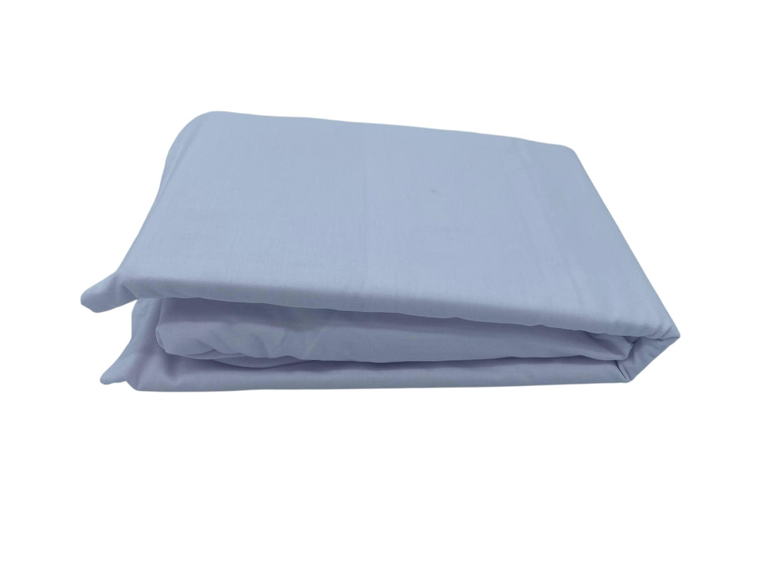 Diva Plain Elastic Cotton Bed Sheet Set of Fitted Sheet 180x200 cm and 2 Pillowcases 50x70 cm, 3 Pieces - White