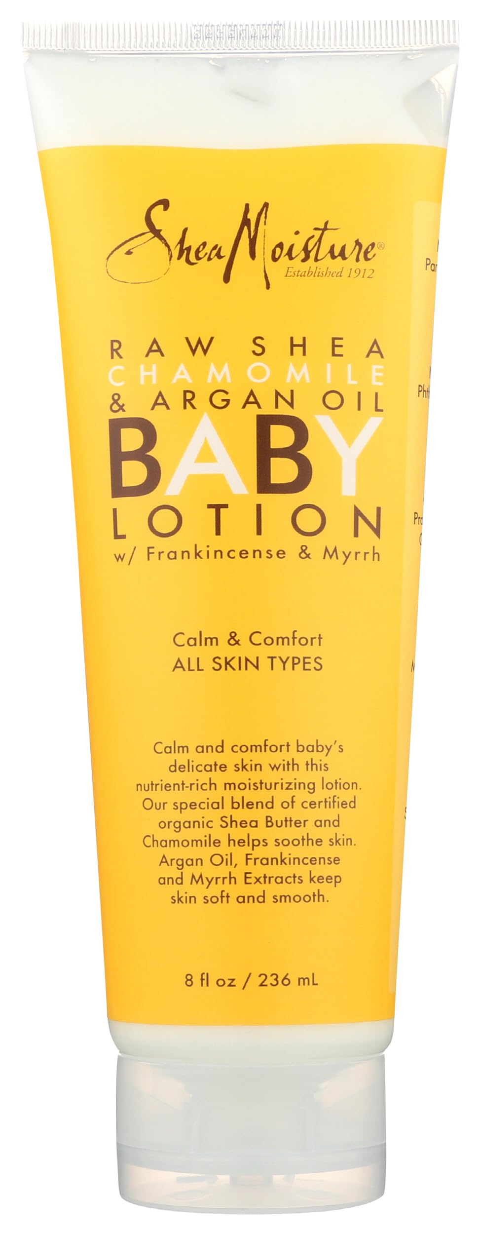 Sheamoisture baby lotion for dry skin and clear skin raw shea, chamomile and argan oil with shea butter 8 oz