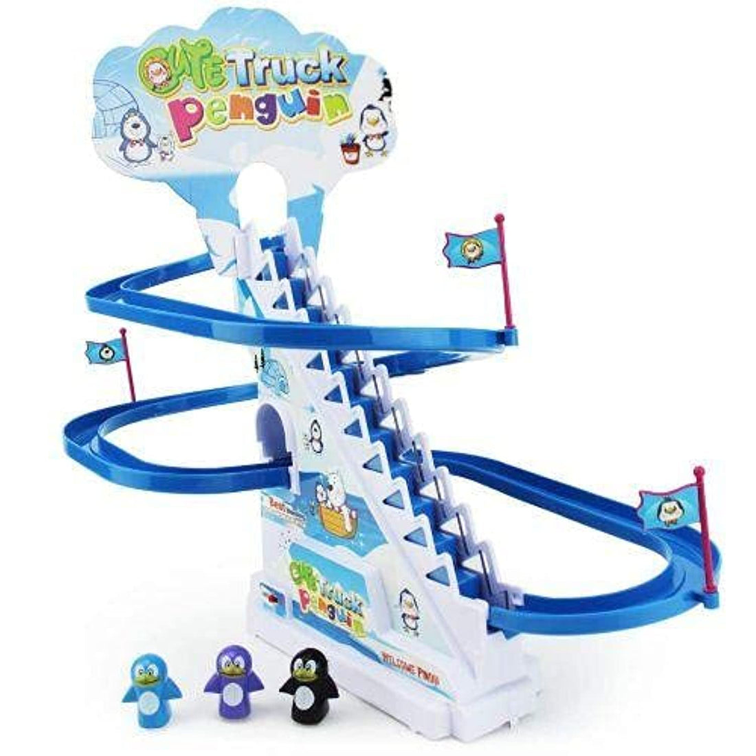 Penguin theme park Car Racetrack for children ZAIN