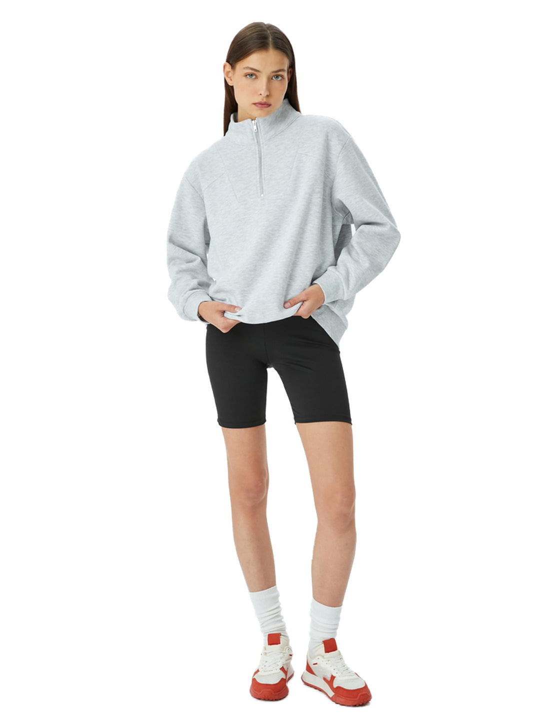 KOTON womens Sports Sweatshirt Sweatshirt