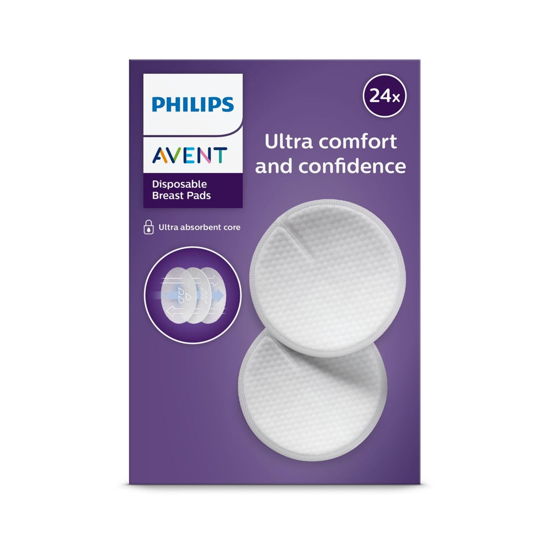 Philips-Avent Ultra Comfort Disp. Breast Pads 24'S Scf254/24