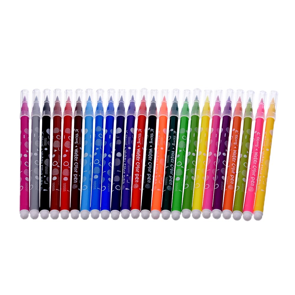 Elmaayergy Y-42/YL201816-24 Set Of 24 Pieces Of Water Colour Marker With Durable Material, Suitable For School And Home