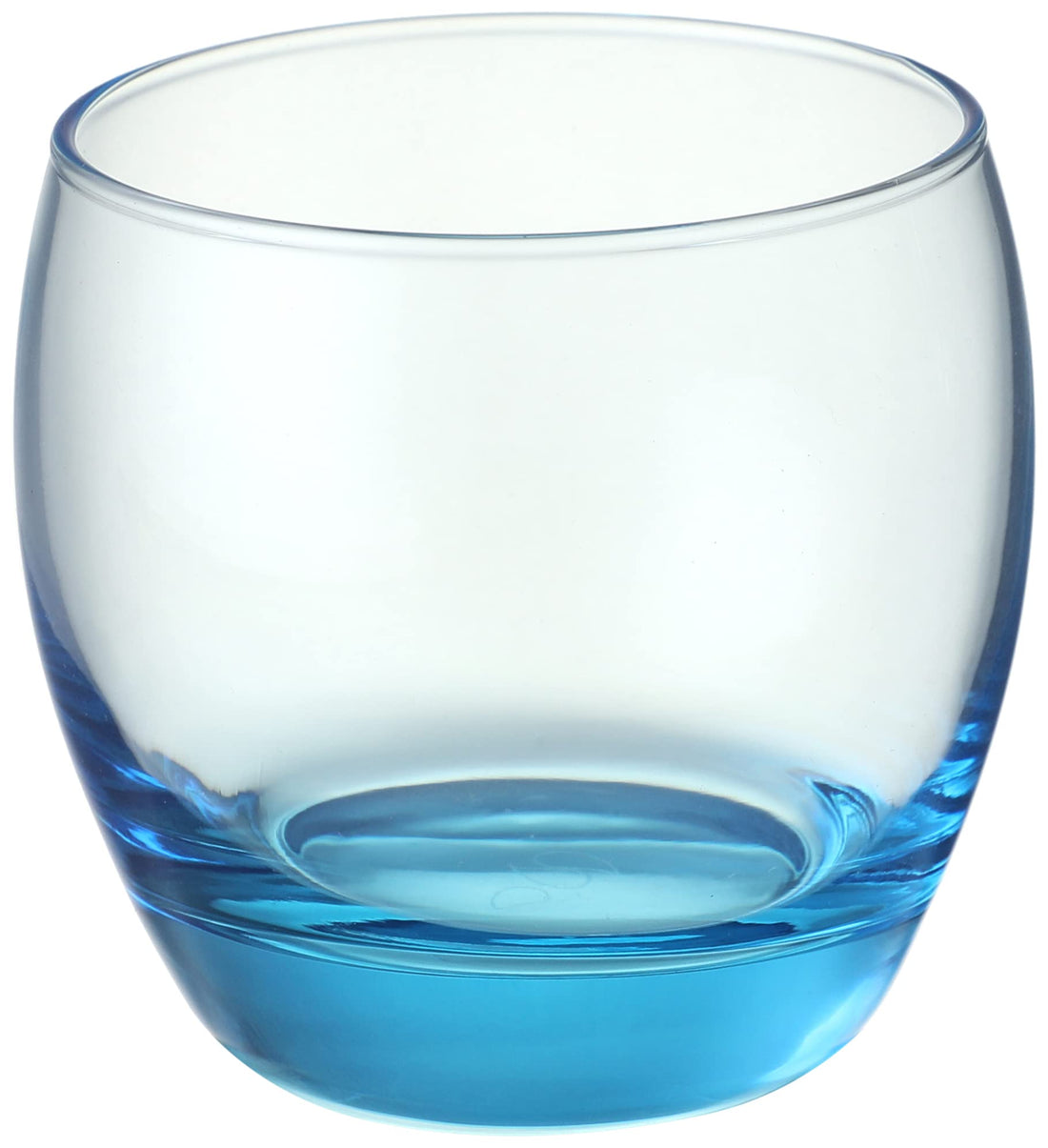 Pasabahce Barrel Old Fashioned Turquoise Glass, 340ml - Set of 6 Turquoise