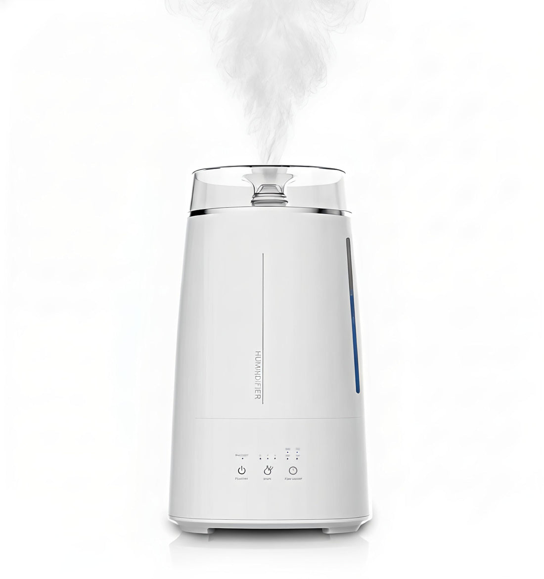 Ultrasonic Cool Mist Humidifier for Bedroom with Essential Oil Diffuser, 3.2L Large Capacity, 7 Colors, Timer and Touch Control (White 3.2L)