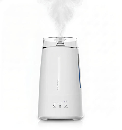 Ultrasonic Cool Mist Humidifier for Bedroom with Essential Oil Diffuser, 3.2L Large Capacity, 7 Colors, Timer and Touch Control (White 3.2L)