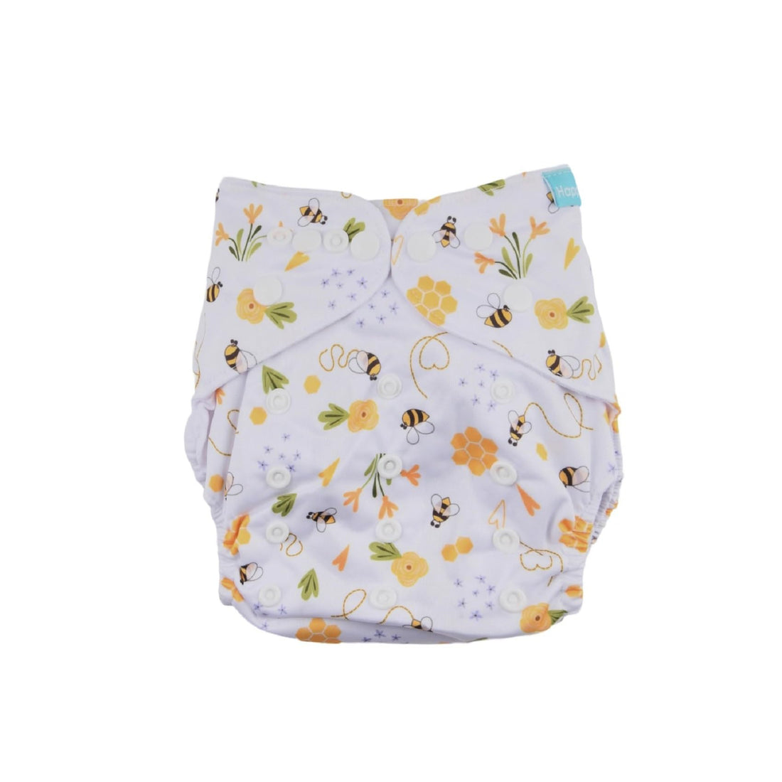 Mix&Max Baby Washable Diapers Printed Bee For Unisex-Multicolor