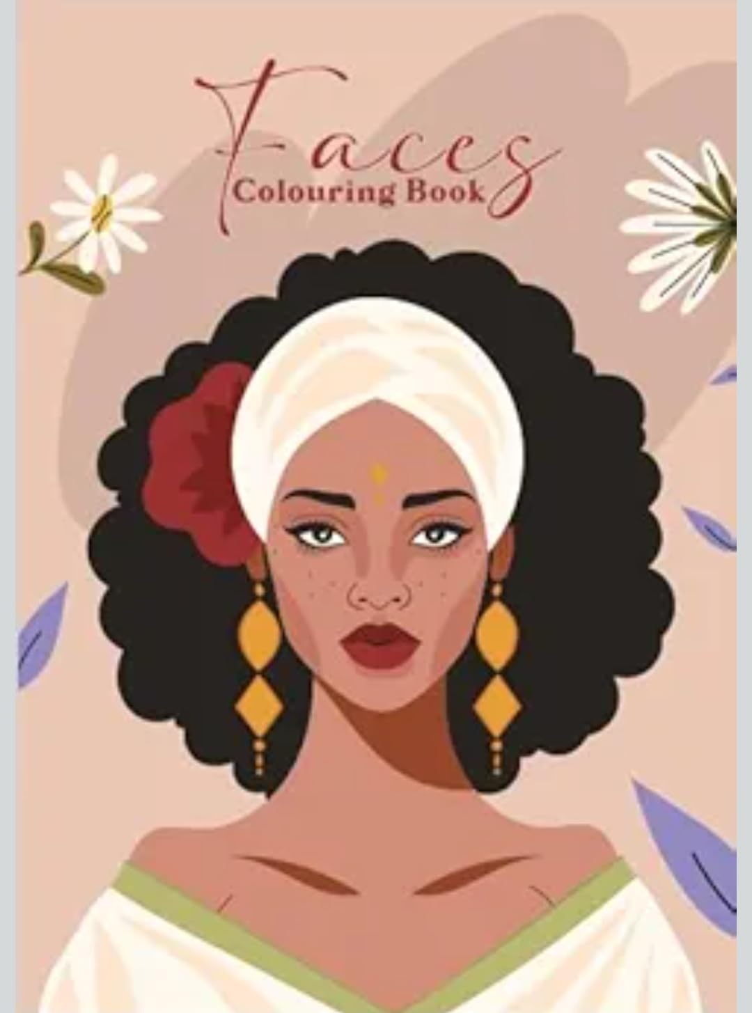 Faces Coloring Book 50 Pages Bedaya - A4 Size