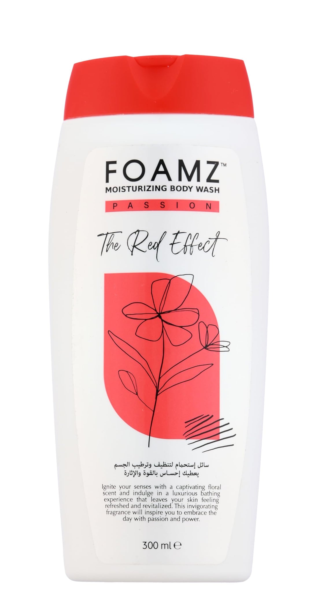 FOAMZ Moisturizing Body Wash for All Skin Types 300ml (Passion)