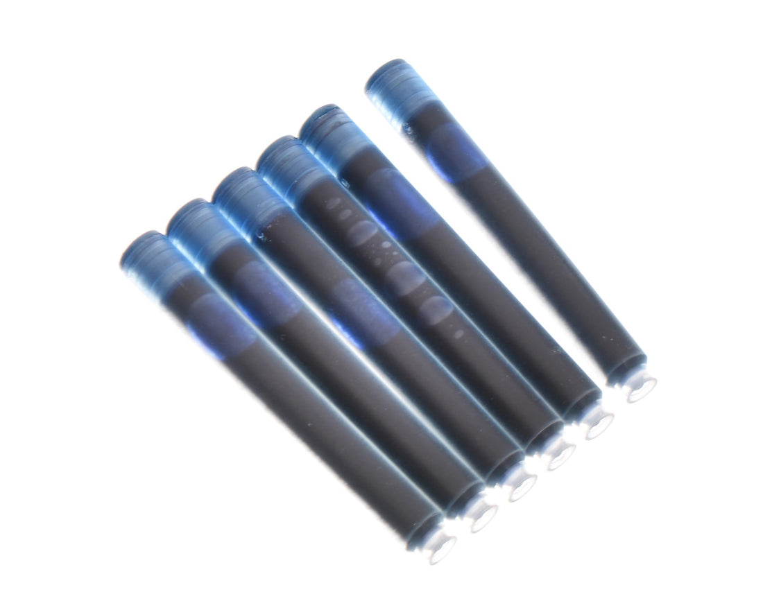 Elmaayergy 329 Set Of 6 Pieces Of Blue Ink Pen Refill Suitable For classroom, Homeschooling, And Individual Study Environments