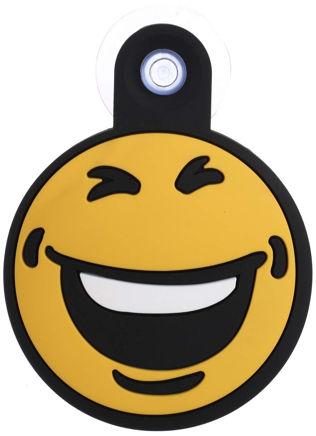 Laughing Emoji Sticker for Car, Bumper Window Decals for Trucks Motorcycle Laptop Skateboard Guitar Travel Case Wall Door Luggage Sticker - Yellow * Black
