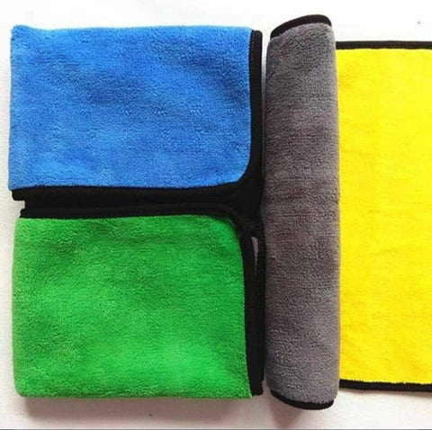 12pcs Multi Color 30 * 40 Microfiber Towel Set High Density Absorption