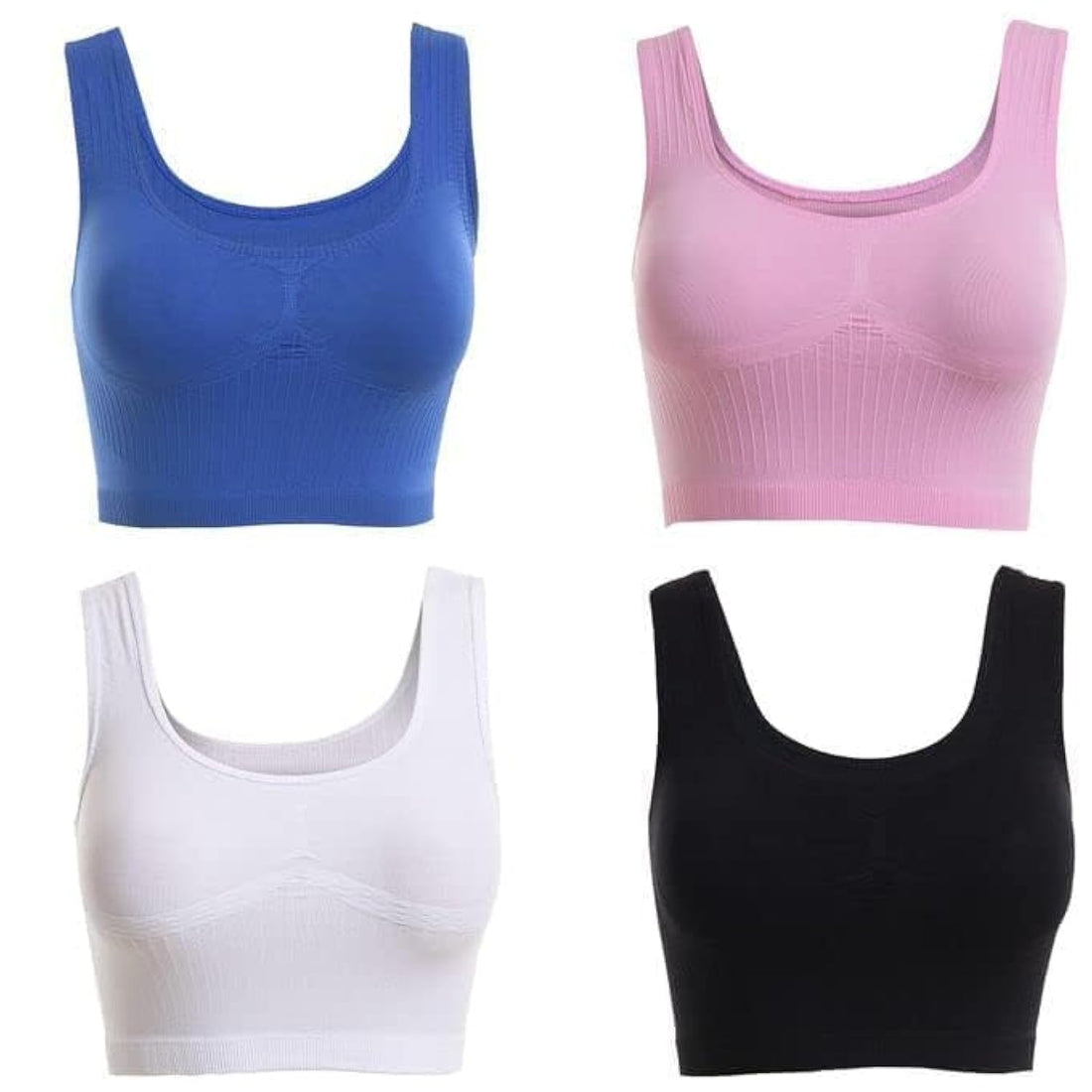 Set Of (4) Soft Sports Bra - For Women