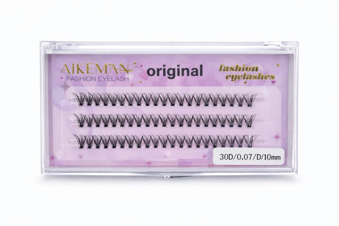 60 Pcs 30D Mink Volume Lash Clusters 10mm, 0.07 D Curl Individual Pre-Made Lash Fans for Defined Fullness, Salon & Skilled DIY Extension Application