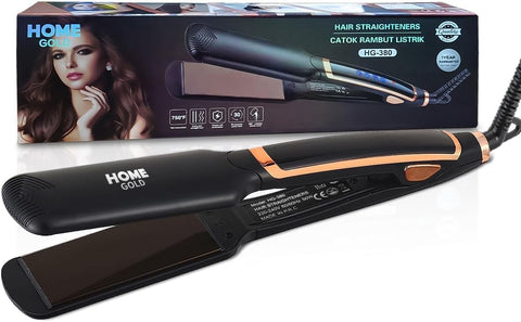 Hair Straightener, 400℃ High Heat, 30s Fast Heating, 50W Power Failure Protection, 360° Swivel Cord, for Curly and Straight Hair Black