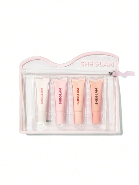 sheglamn Crystal Glaze Moisturizing Lip Care Set, Multicolor