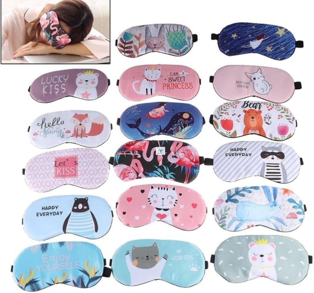 Eye Pajamas with Eye Mask and Gel Pouch - Ice Eye Mask for Puffy Eyes Dark Circles - Cooling Eye Mask for Migraine and Sinus Pain - Color and Shape Change