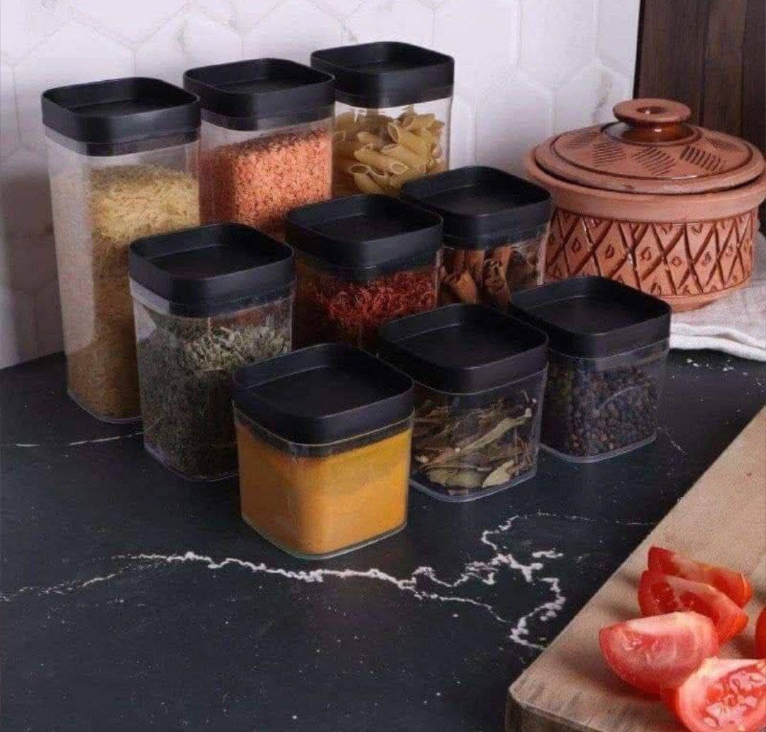Viola acrylic sugar and spice set, 9 * 1