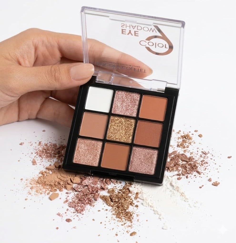 EYESHADOW Colors Colorful Eyeshadow Palette Makeup Nude Matte Shimmer Eye Shadow Powder Palette,Naturing-Looking Long Lasting Waterproof (SHAPE -E)