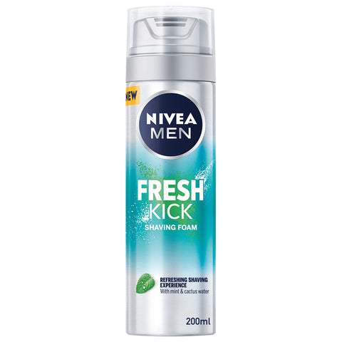 NIVEA MEN Shaving Foam, Fresh & Cool Mint Extracts, 200ml