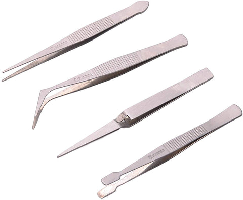 Harden - 4Pcs Stainless Steel Tweezers Set (HAR 660238)