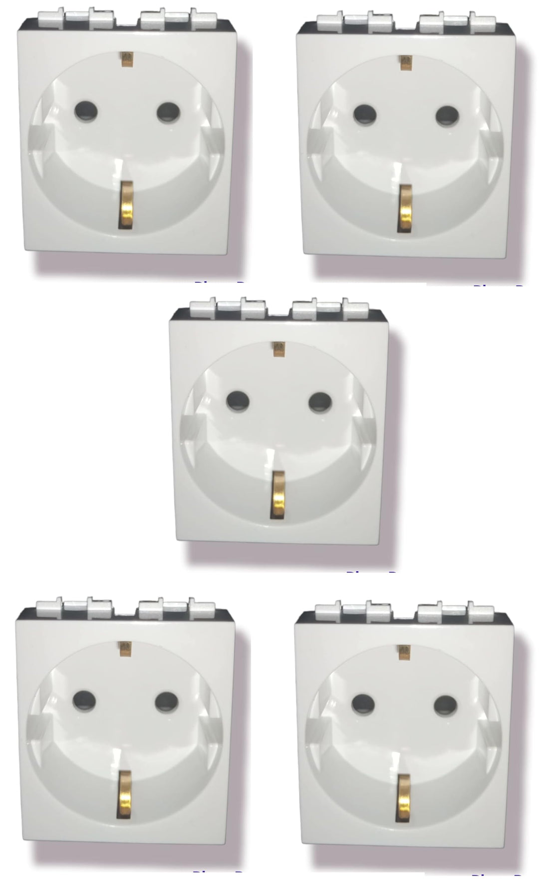 Sanshi 16 Amp Safety Hollow Chuko Socket - Excellent for All High and Medium Load Electrical Appliances Indoor - for Installation on Sanshi Kit (5 Piece Offer)