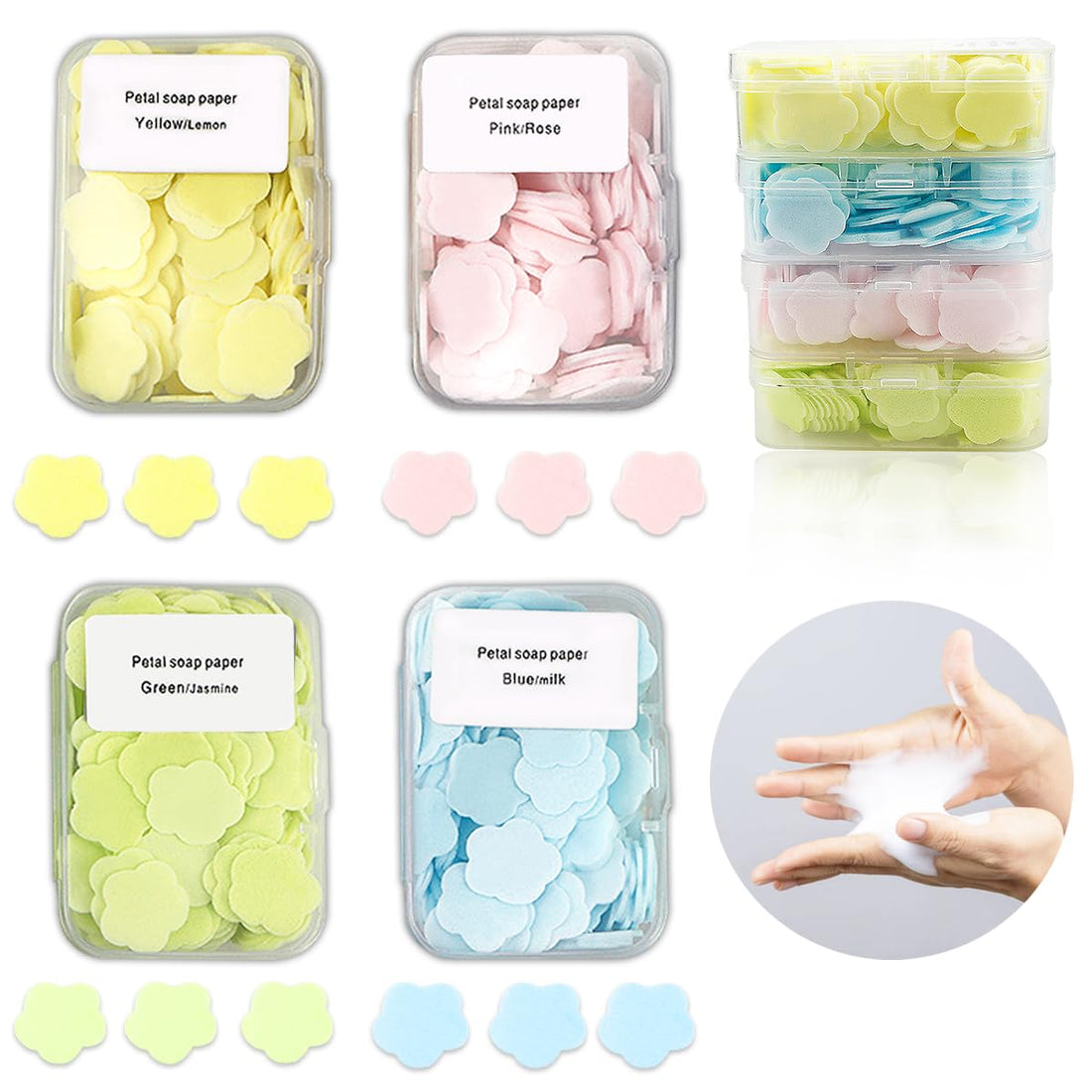 FERCAISH 10 Pieces Triangular Powder Puff, Makeup Puff Short Plush Fan-shaped Puff Beauty Tool for Foundation, Concealer and Powder, Wet and Dry Dual-use Makeup Puff