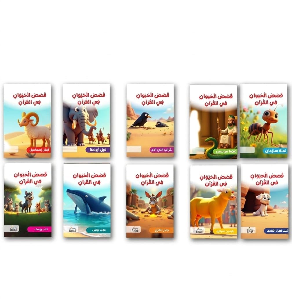 20 Stories of the Qur'anic and the Companions Stories Set, Includes Animal Stories in the Quran and the Ten Missionaries in Heaven and the Righteous Sir