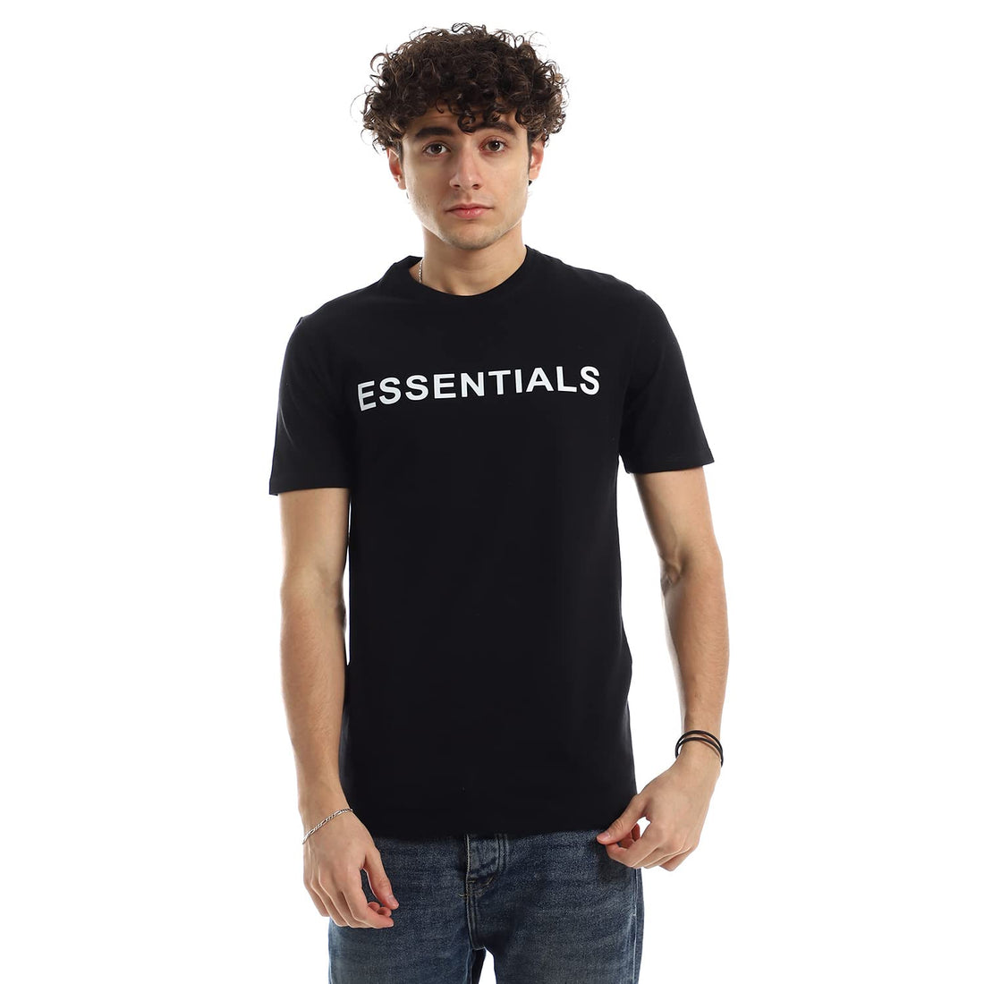 Printed T-Shirts Short Sleeve - Round Neck- Essentials - For Men