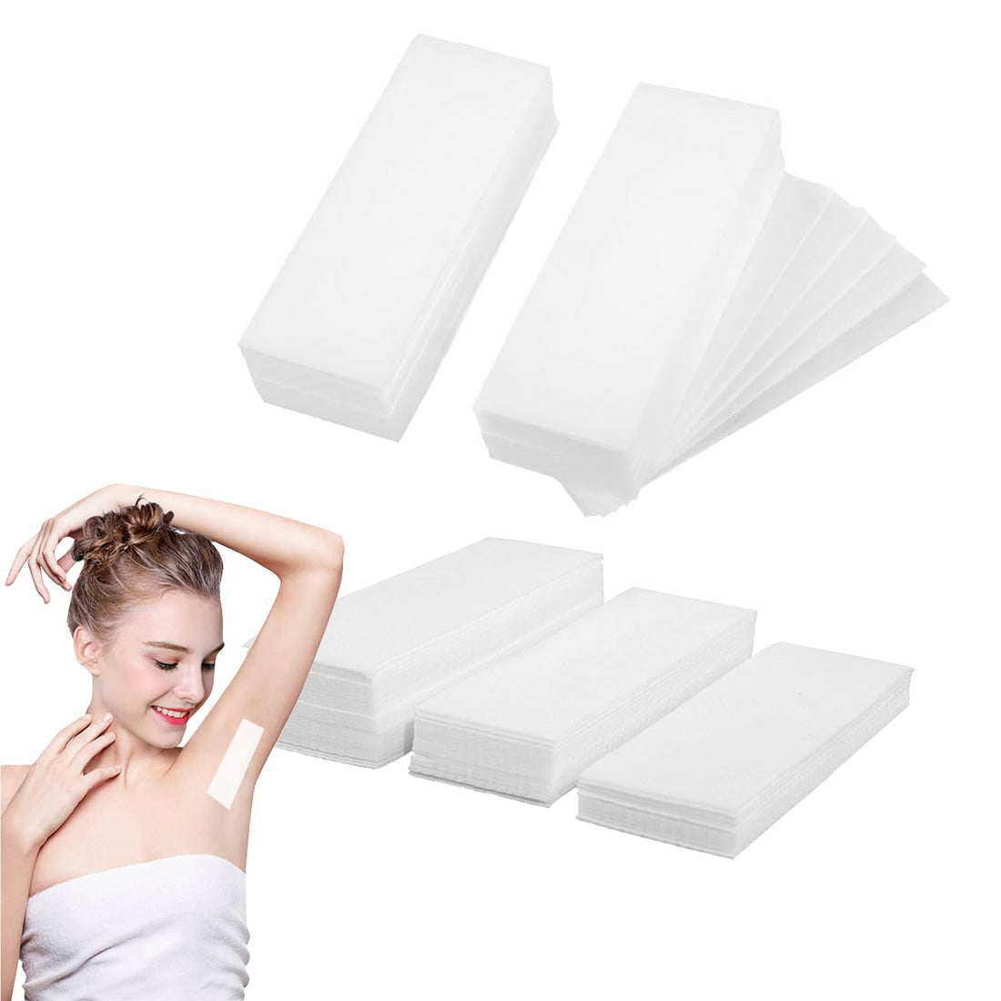 100Pcs Wax Paper Hair Removal Products