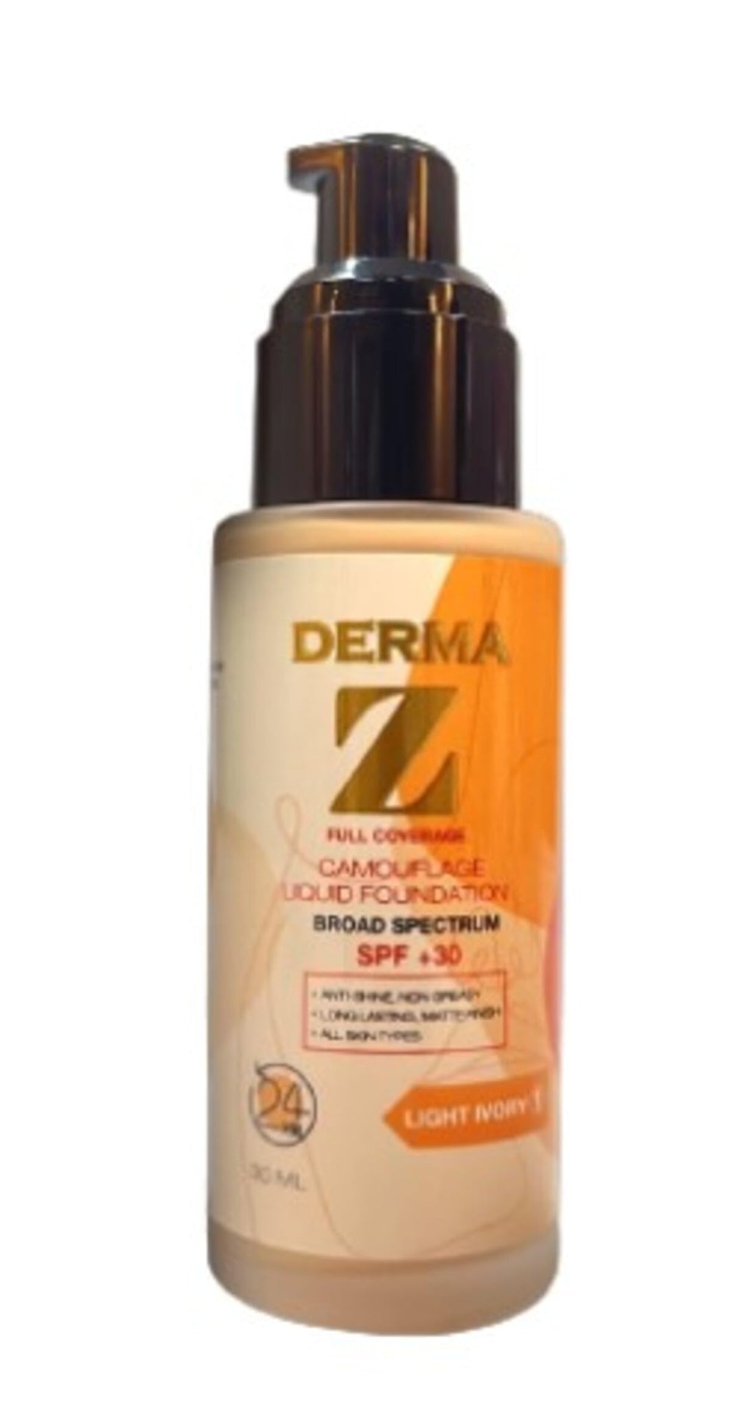 DERMAZ FOUNDATION SPF+30 MEDIUM SAND 30ML