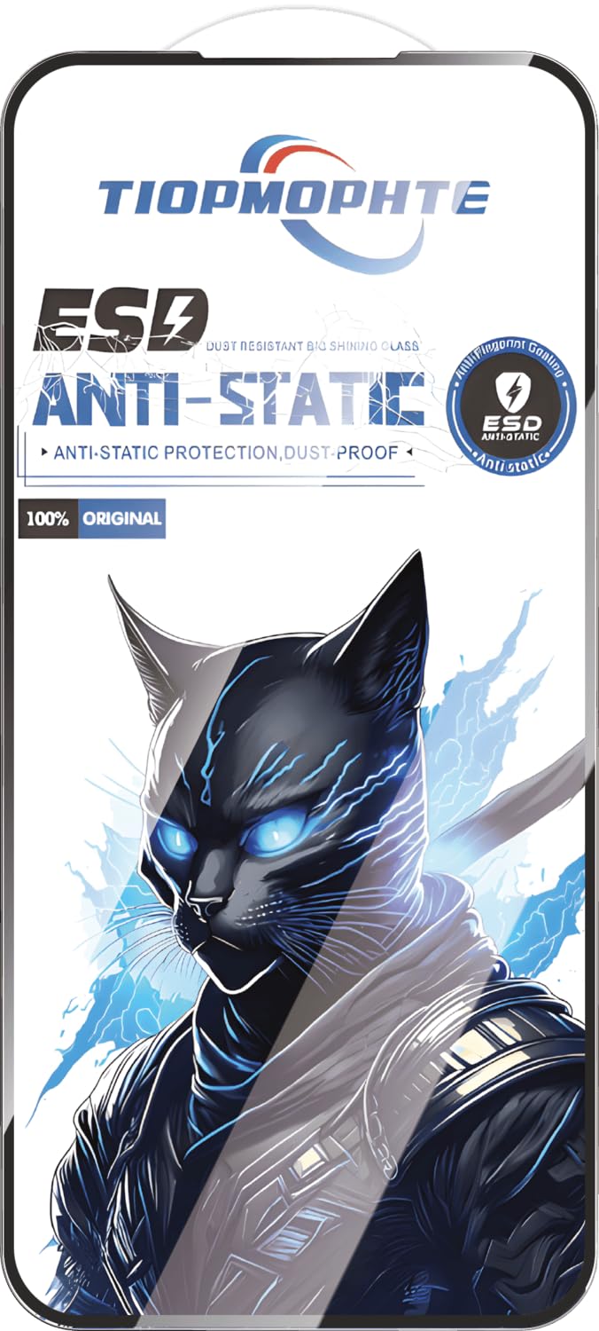 Compatible with Black Cat Screen Protector Compatible with Oppo realme C15 Edge-to-Edge, Full Glue, No Dust, 9H Tempered