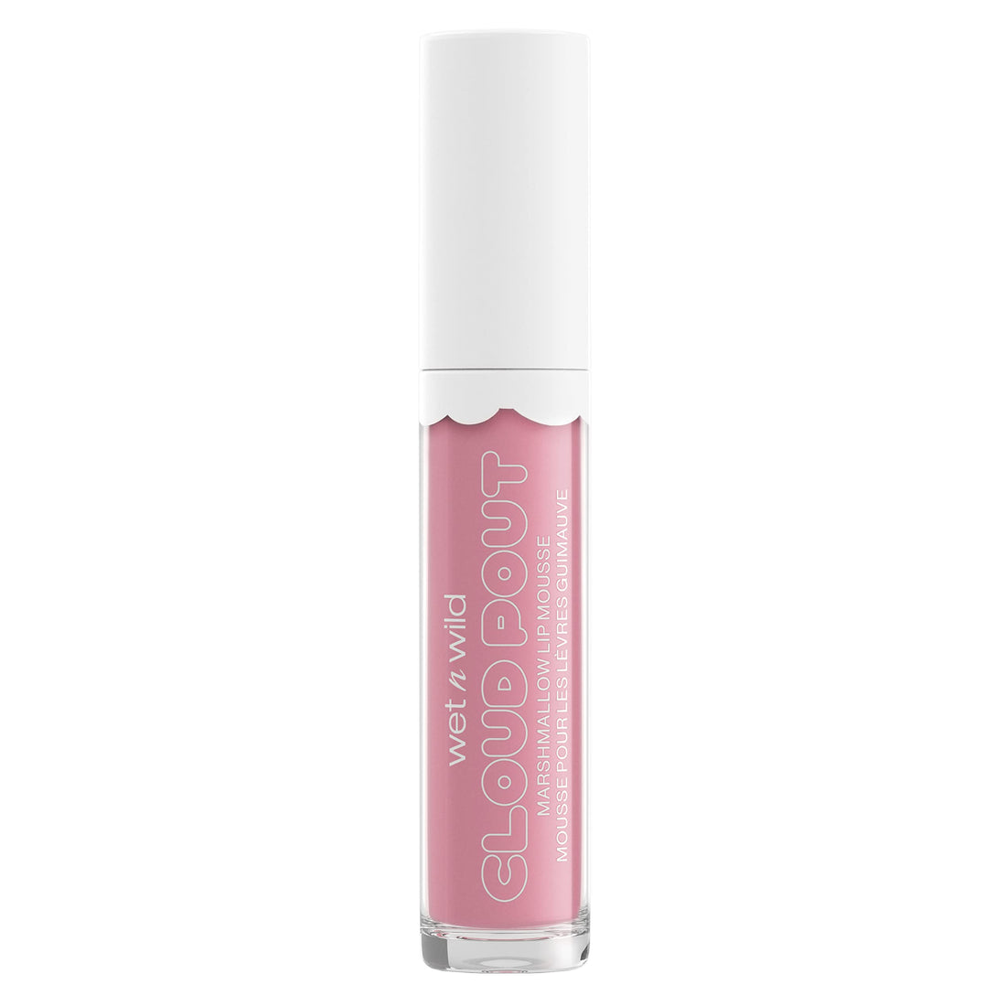 Markwins wet n wild, Cloud Pout Marshmallow Lip Mousse, Matte Liquid Lipstick, Non-Drying and Long-Lasting Formula, with Argan Oil, Avocado Oil and Vitamin E, Cloud Chaser