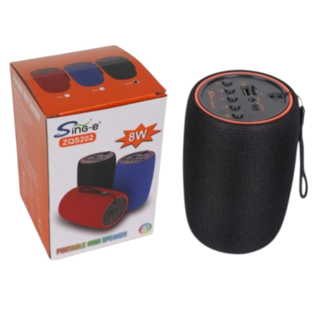 Mini Portable Wireless Bluetooth Speaker LED Light RGB Lighting USB TF Memory