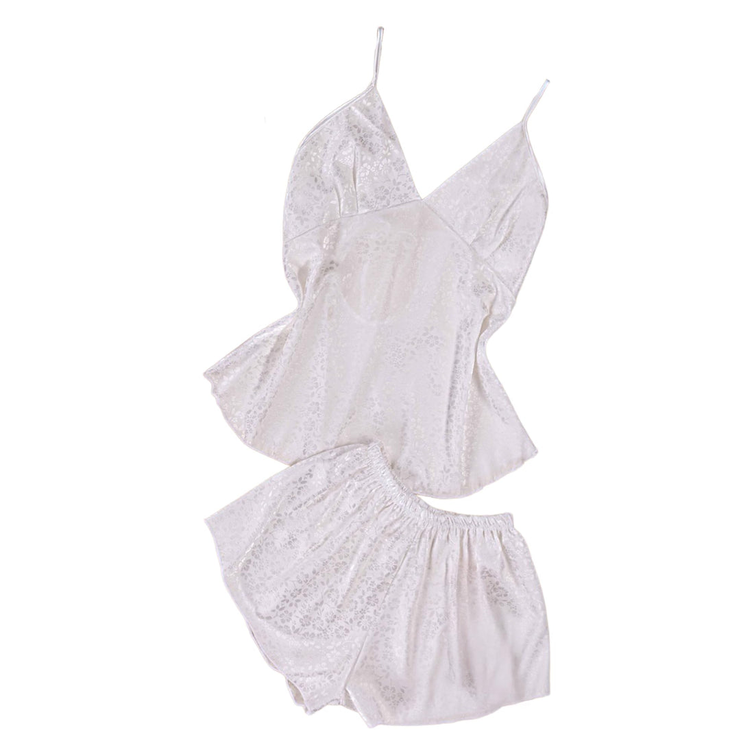 2 Piece Hot Short & Tankless Top Lingerie Set Women Silk Pajamas One Size 50K to 80K (NO:3031)