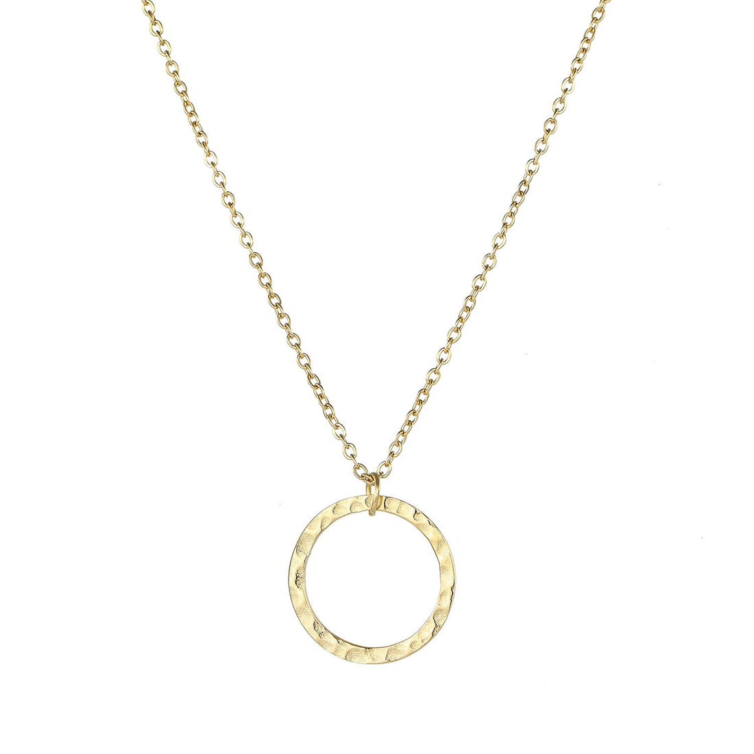 Ava Riley Layered Necklace Dainty Disc Chokers Necklace 14K Real Gold Plated Necklace for Women