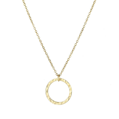 Ava Riley Layered Necklace Dainty Disc Chokers Necklace 14K Real Gold Plated Necklace for Women