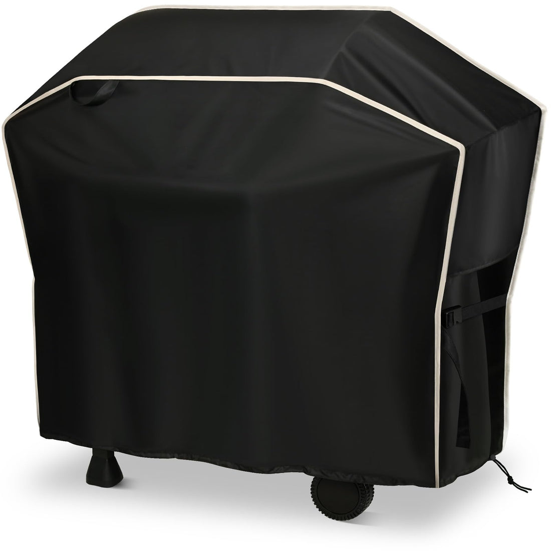 Grill Cover for Outdoor Grill, BBQ Gas Grill Cover, Barbecue Cover, Waterproof, Anti-UV, Rip-Proof, Fade Resistant Material, Heavy Duty (58" W x 24" D x 48" H, Black)
