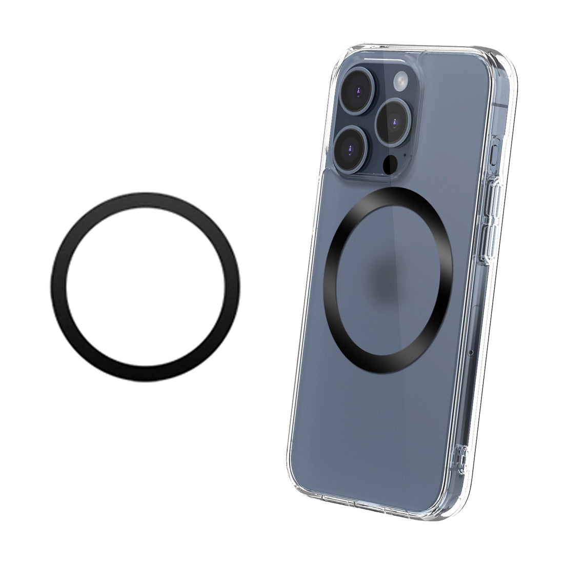 PROfezzion Universal Magnetic Ring, Metal Ring Sticker with 3M Adhesive for iPhone 16 16 Plus/Pro 16 Pro Max 15 14 13 12, for Magnetic Ring Holder, Car Phone Holder & Other Magnetic Stand