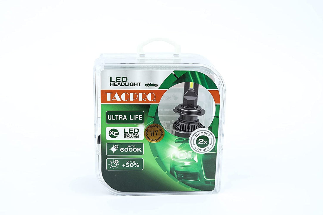 Generic Tac pro led lights for car,headlight & taillight, original (h 7),suitable for many cars - toyota, green