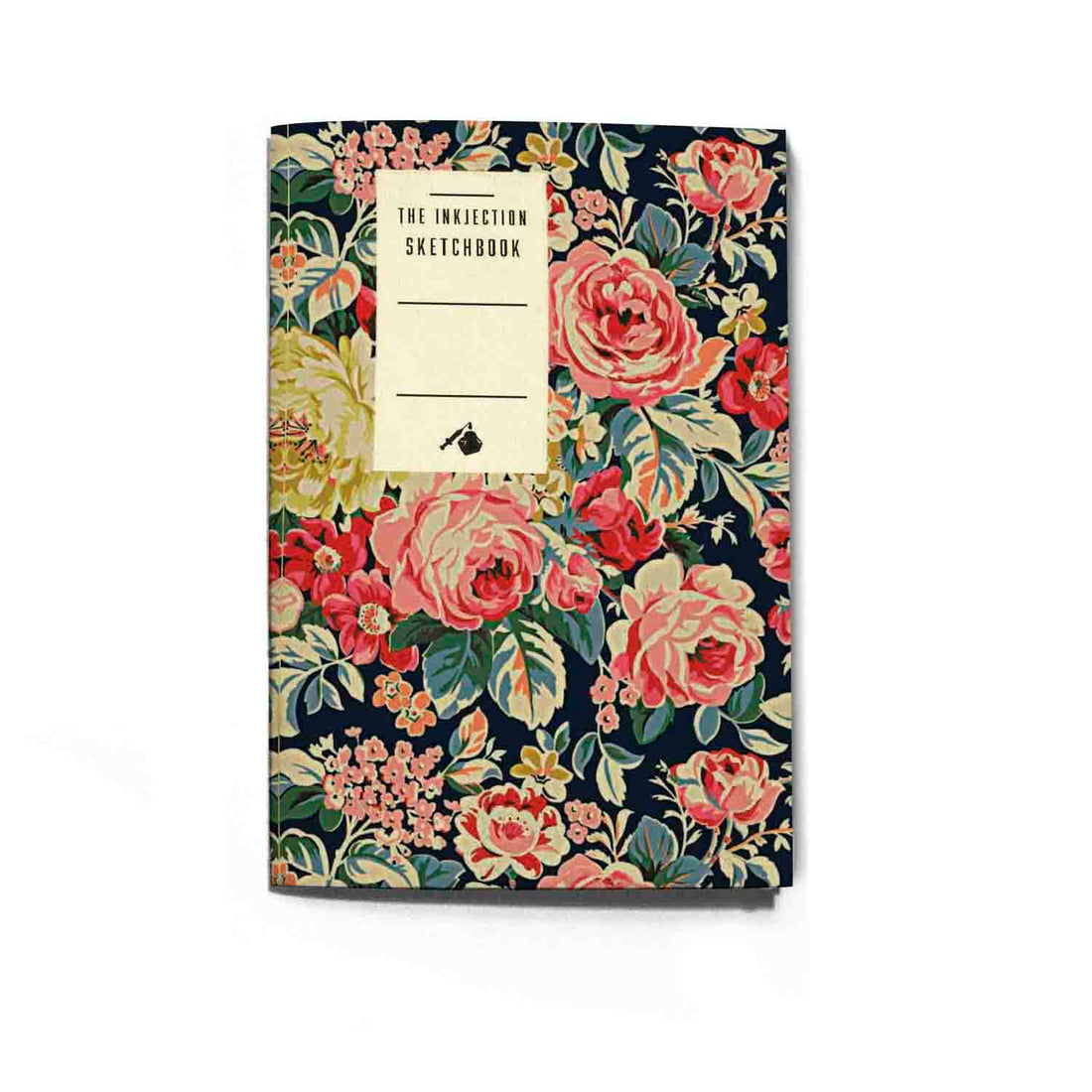 THE INKJECTION A5172S, A5 Sketchbook flowers vintage 2 design
